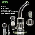 Clear Saxo Grace Glass Bubbler 22cm