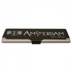 Caja de metal Amsterdam para papel de fumar slim